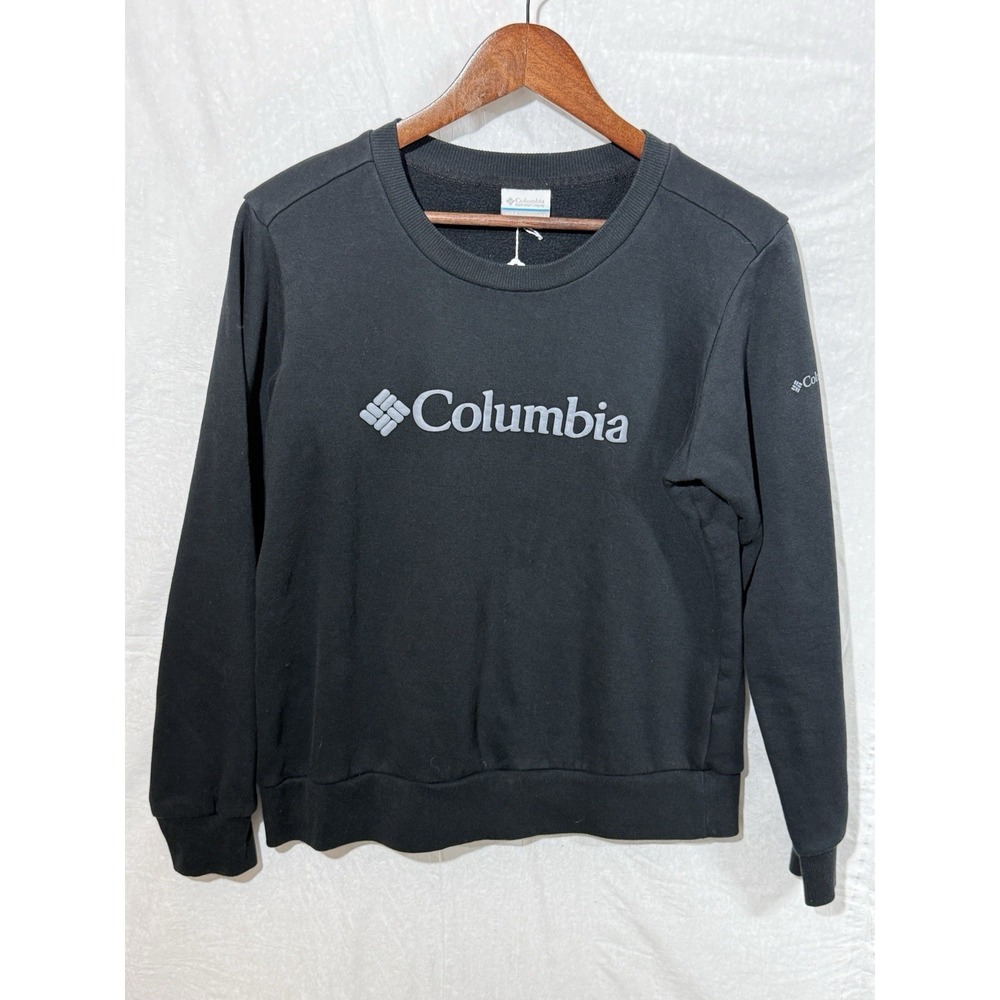 Columbia Sportswear Black Raglan Sleeve Crewneck Sweatshirt Size M